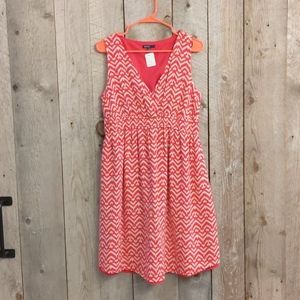 Gap flare wrap magenta tribal pattern dress M